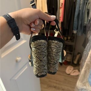 Crystal embellished Betsey Johnson Heels